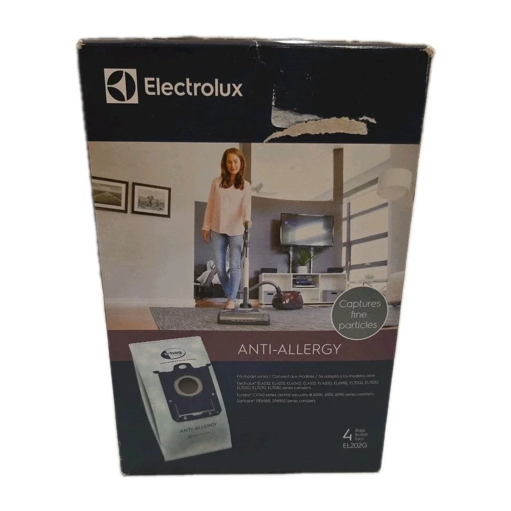 Genuine Electrolux Anti-Allergy Vacuum Bags 1- 4 Pack + 2 (EL202G) NWT